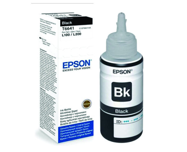 Botella de Tinta Epson a Granel 70ml Color Negro