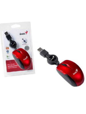 productos35_13369 Mini Mouse Genius Retráctil USB Rojo