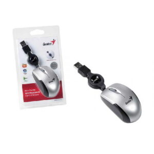Mini Mouse Genius Retráctil USB Plateado