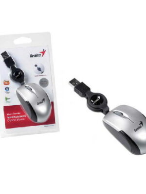 productos35_13370 Mini Mouse Genius Retráctil USB Plateado