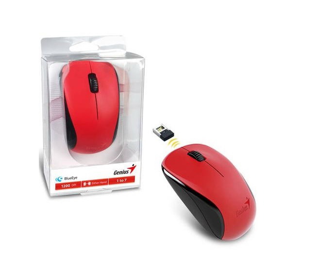 Mouse Inalámbrico Genius NX-7000 USB Rojo