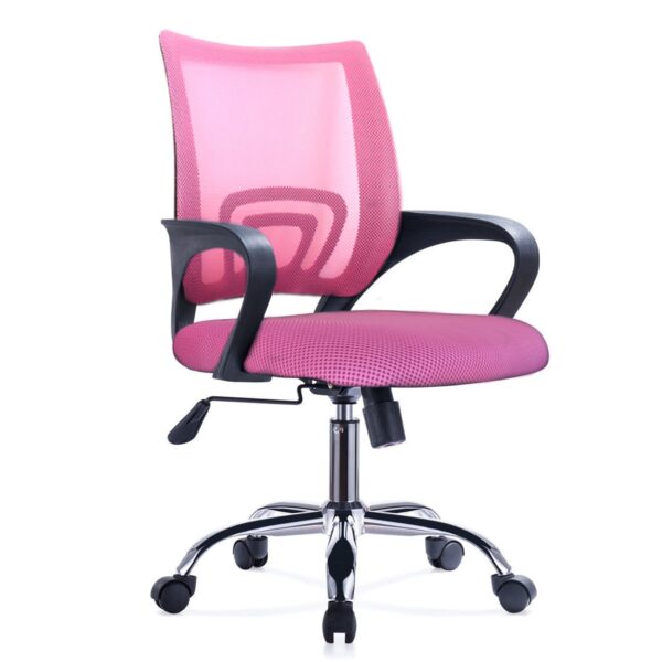 productos35_14873 Silla de Oficina Mesh con Posabrazos Rosada