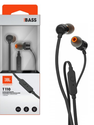 Auriculares Manos Libre JBL T110 Negro