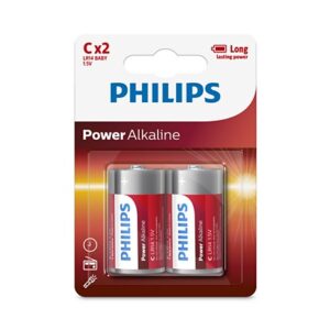 Pilas Alcalinas Philips C x2