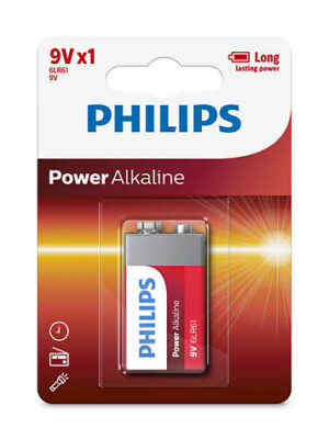 Batería Alcalina Philips 9V