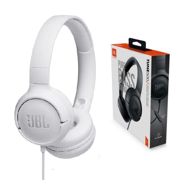 productos35_21507 Audífono JBL Tune 500 Blanco C/Microfono