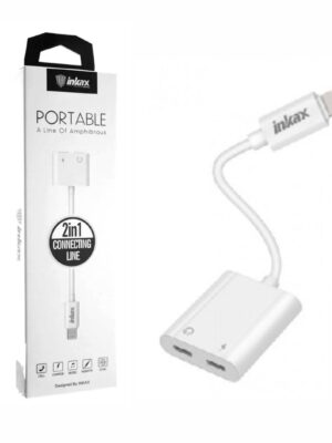 Cable Adaptador Lightning Inkax 2 en 1 para Apple