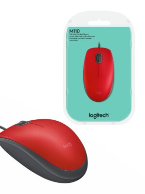 productos35_22999 Mouse Óptico Logitech M110 Silent Rojo