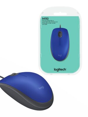 Mouse Óptico Logitech M110 Silent Azul