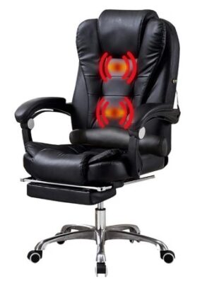 productos35_24520 Silla Ejecutiva Miles con Apoya Pies y 2 Puntos de Masaje Negro