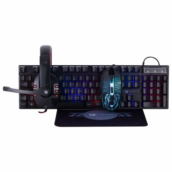 Combo Gamer Completo 4 en 1 X-Lizzard
