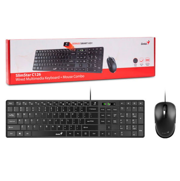 productos35_26772 Combo Teclado y Mouse Genius Slimstar C126 USB