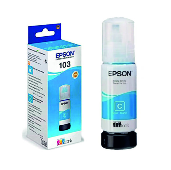 Botella Tinta Epson 103 Ecotank Cyan