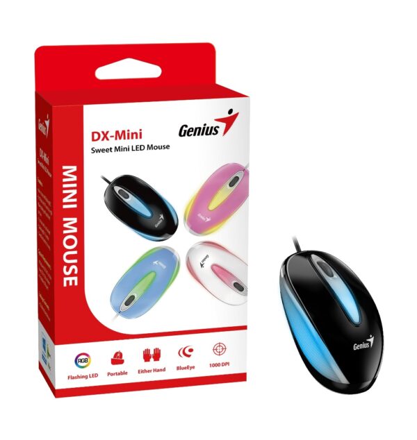 Mouse Genius DX Mini LED Negro