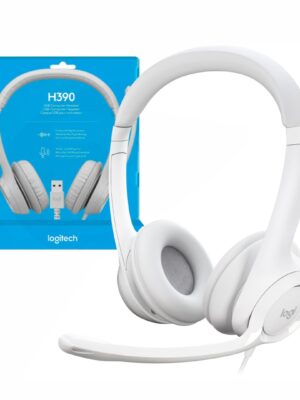 Audífono Logitech USB H390 C/Microfono Blanco