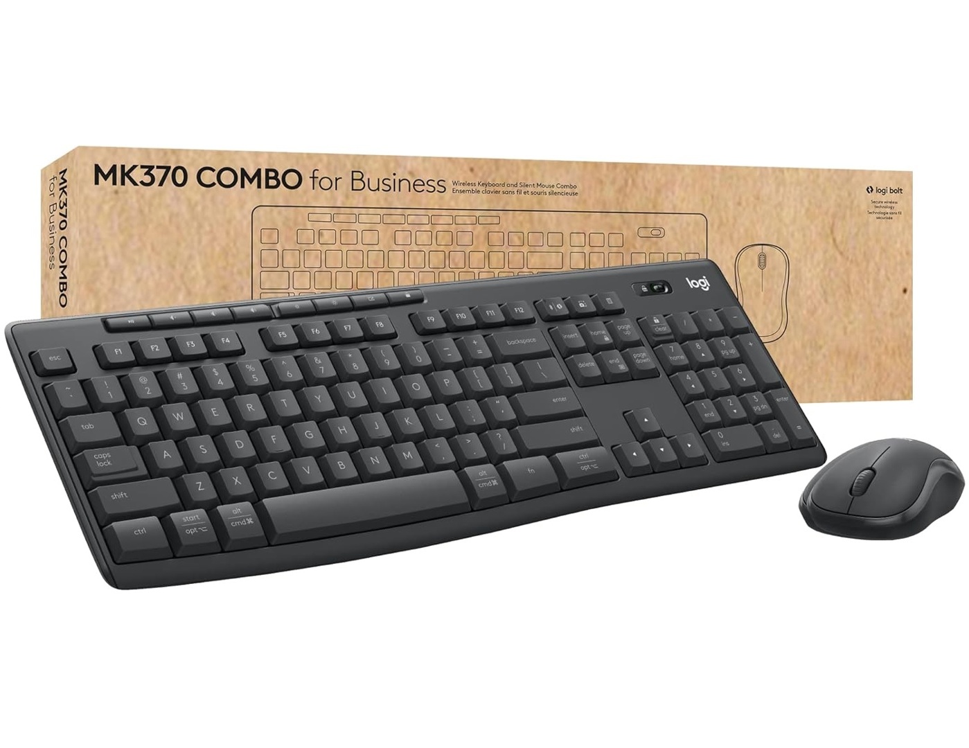 Combo Logitech MK370 Teclado y Mouse Inalámbricos