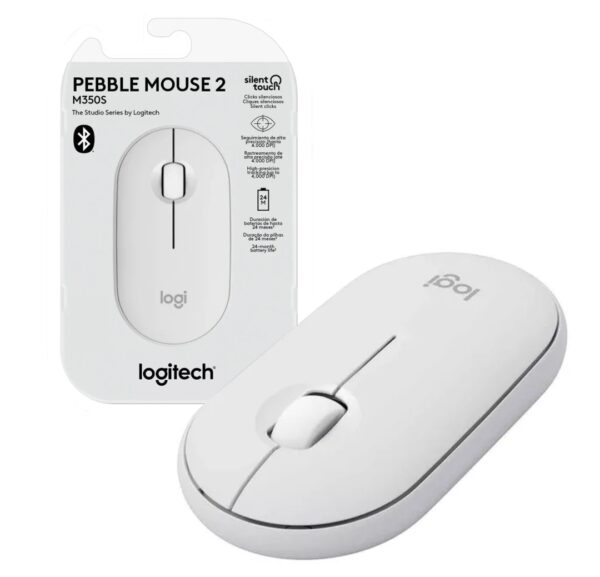 productos35_40669 Mouse Logitech M350S Pebble 2 Bluetooth Blanco