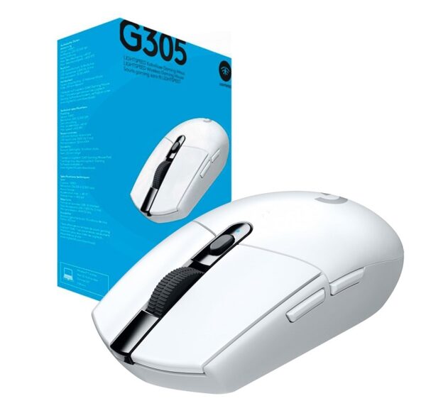 Mouse Logitech G305 Gaming Inalámbrico Blanco