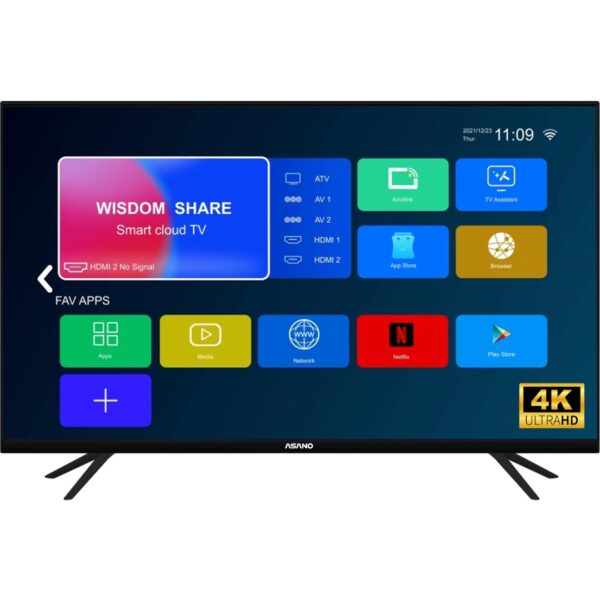 TV LED Asano 55 4K sin Bordes Smart