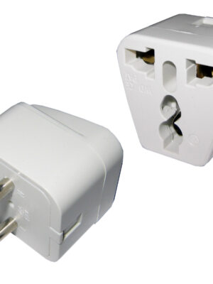 Adaptador de Ficha Universal a 2 en Línea