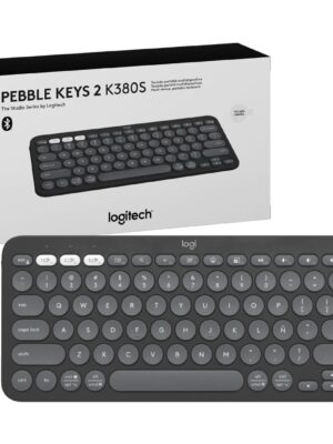 Teclado Logitech K380S Pebble Keys 2 Bluetooth Grafito
