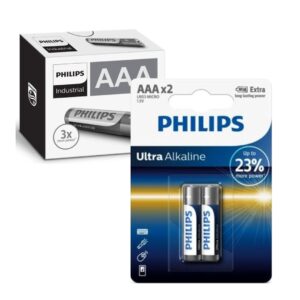 Pack de 12 Blister de Pilas Ultra Alcalinas Philips AAA x2 Unidades