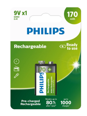 Batería Recargable Philips 9V 170mAh