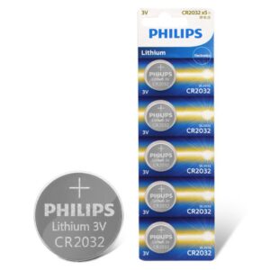 Pila de Litio Philips CR2032 x5