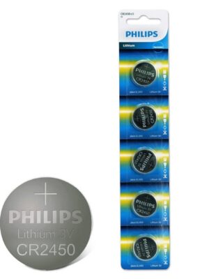 Pila de Litio Philips CR2450 x5