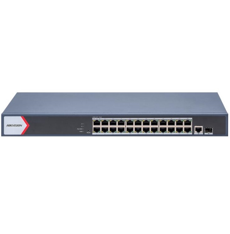 Switch PoE Hikvision 24 Puertos Gigabit 230W Admin
