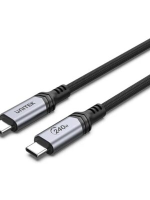 Cable Unitek USB-C a USB-C PD 240W 2m