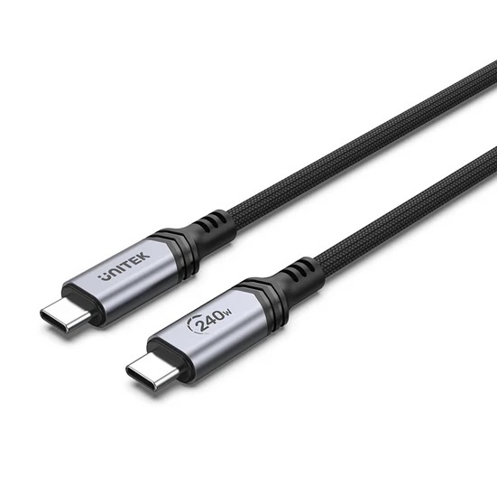 Cable Unitek USB-C a USB-C PD 240W 2m