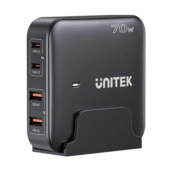 Cargador GAN Unitek de Escritorio 70W