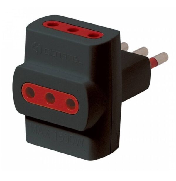 productos35_46196 Adaptador 3x3L a Ficha 3L Conatel Negro