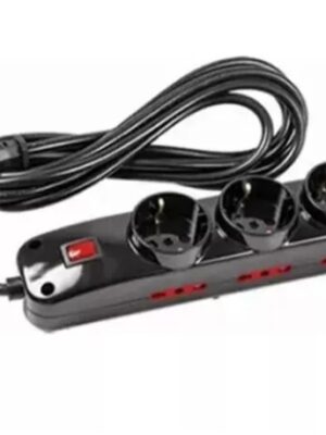 productos35_46236 Alargue 3 Metros 3xSchuko 6x3L a Ficha 3L Conatel Negro