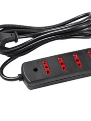 productos35_46238 Alargue 3 Metros 4xBipaso a Ficha 3L Conatel Negro