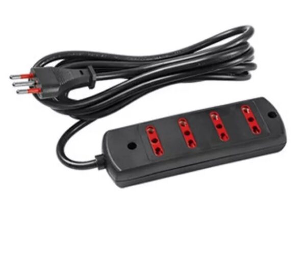 productos35_46238 Alargue 3 Metros 4xBipaso a Ficha 3L Conatel Negro