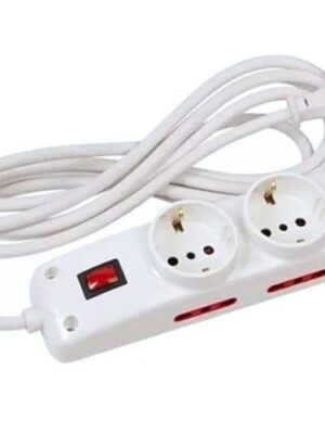 Alargue 5 Metros 2xSchuko 4x3L a Ficha 3L Conatel