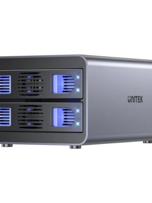 productos35_46380 Gabinete Externo Dual Unitek USB-C para 2 Discos con RAID