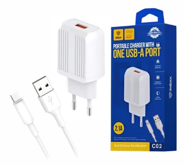 productos35_47710 Cargador Inkax USB A 2.1A Cable Micro USB