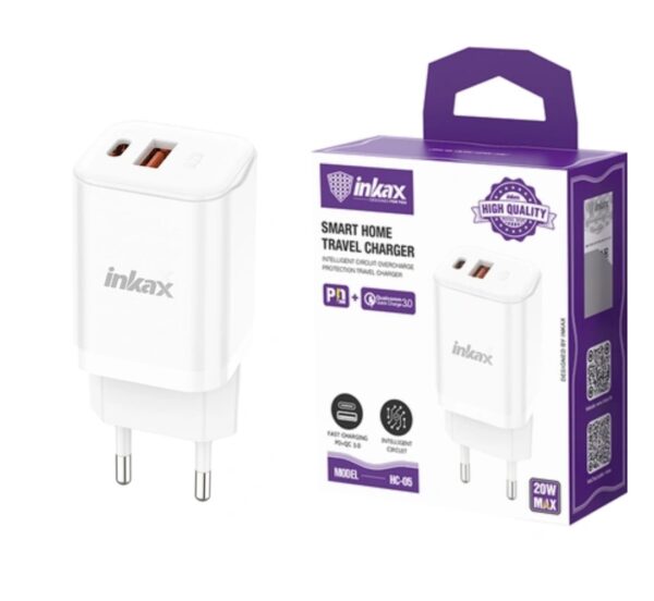 productos35_47820 Cargador Inkax USB AC 20W Blanco