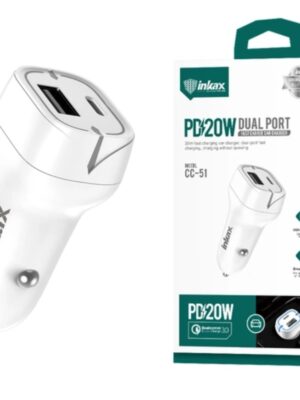 productos35_47836 Cargador Auto Inkax USB AC 3A 20W Blanco