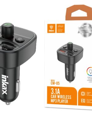 Cargador Auto Inkax USB AX2 3.1A 15W MP3/FM/BT