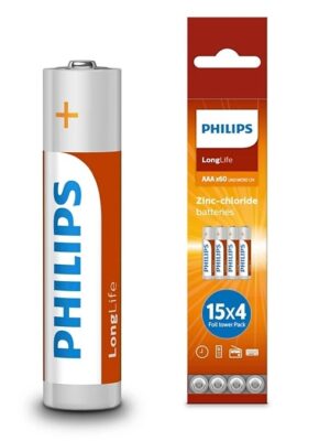 Pilas Longlife Philips AAA x60