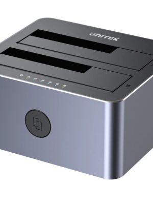 Dock Station Unitek Doble Bahía para Discos 2.5" y 3.5" SATA III