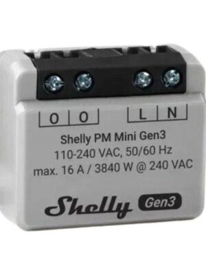 Relé Shelly Mini PM Gen3 Wi-Fi