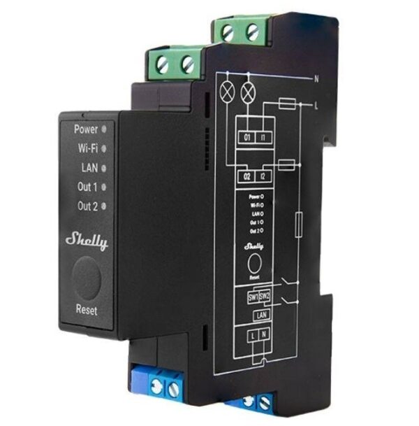 productos35_49409 Relé Shelly Pro 2PM Wi-Fi Din Dual
