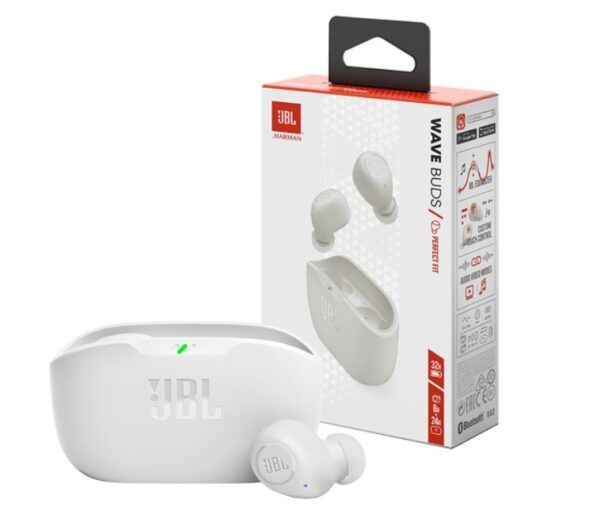 Auricular JBL Wave Buds 2 Bluetooth Blanco