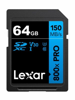 Memoria SDXC Lexar 800x Pro 64GB Blue Series