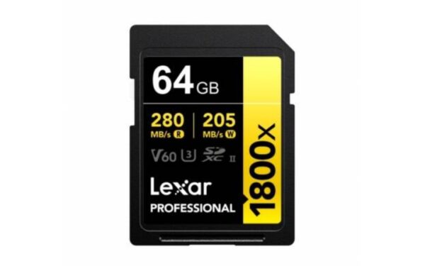 productos35_52767 Memoria SDXC Lexar Pro 1800x 64GB UHS-II Gold Series